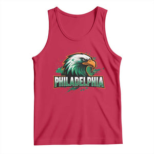 PFE Football Lover Tank Top Vintage Green Splash Sport Fan Game Day TS11 Red Print Your Wear