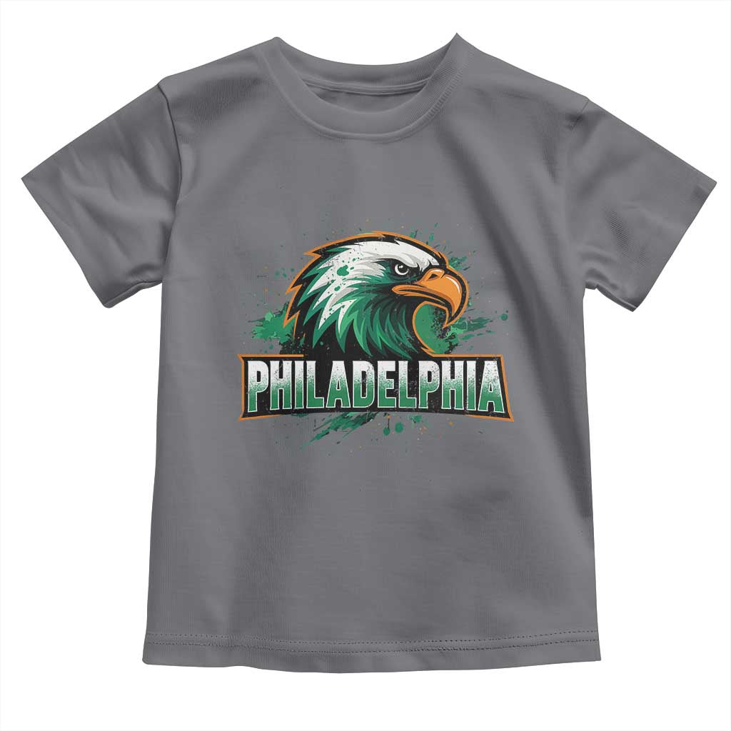 PFE Football Lover Toddler T Shirt Vintage Green Splash Sport Fan Game Day TS11 Charcoal Print Your Wear