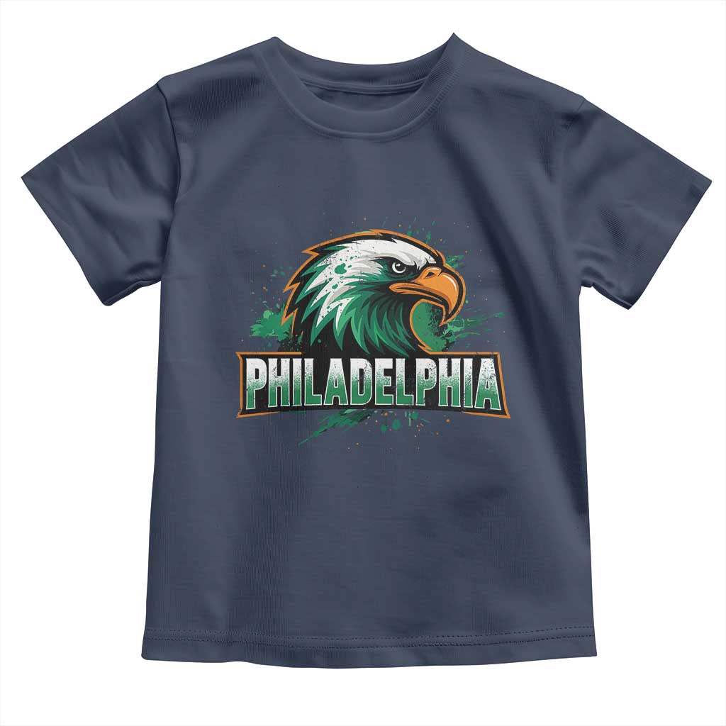 PFE Football Lover Toddler T Shirt Vintage Green Splash Sport Fan Game Day TS11 Navy Print Your Wear