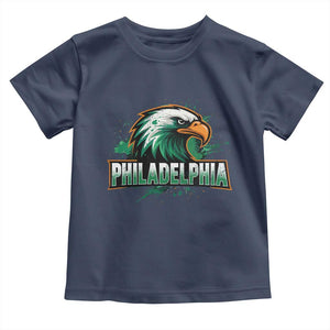 PFE Football Lover Toddler T Shirt Vintage Green Splash Sport Fan Game Day TS11 Navy Print Your Wear