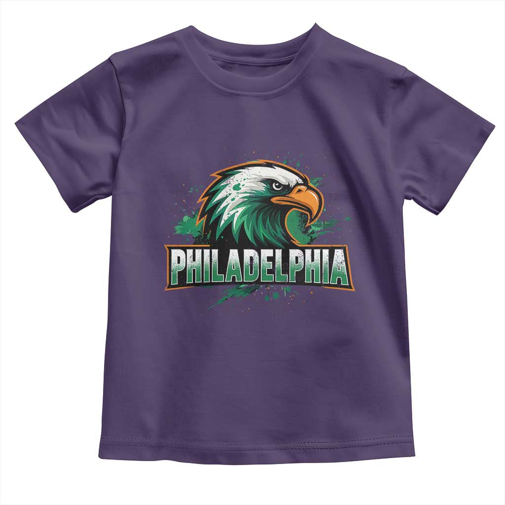 PFE Football Lover Toddler T Shirt Vintage Green Splash Sport Fan Game Day TS11 Purple Print Your Wear