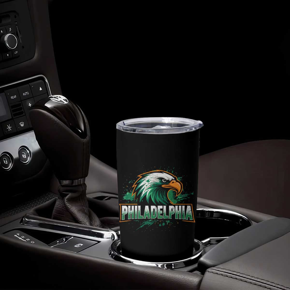 PFE Football Lover Tumbler Cup Vintage Green Splash Sport Fan Game Day TS11 Print Your Wear