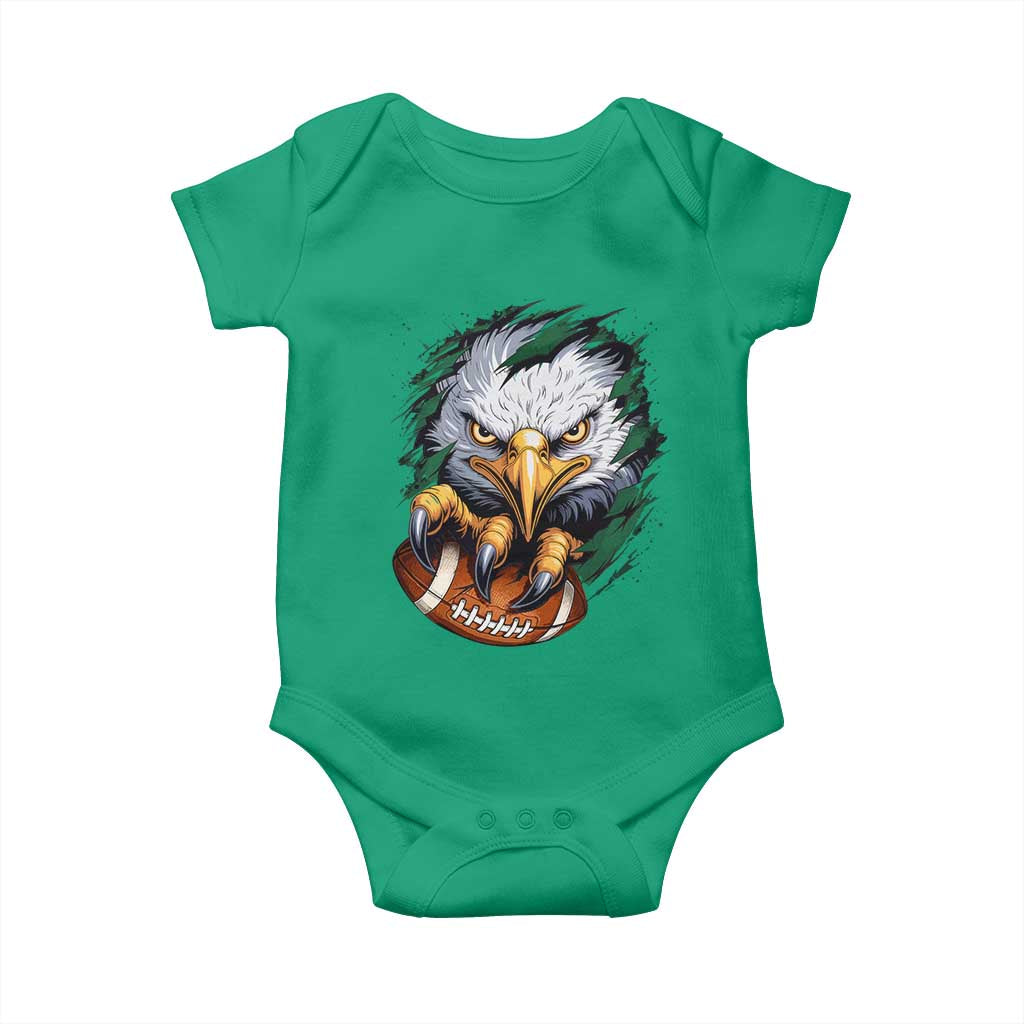 Philadelphia Fan Baby Onesie Green Eagles Sport Game Day TS11 Irish Green Print Your Wear