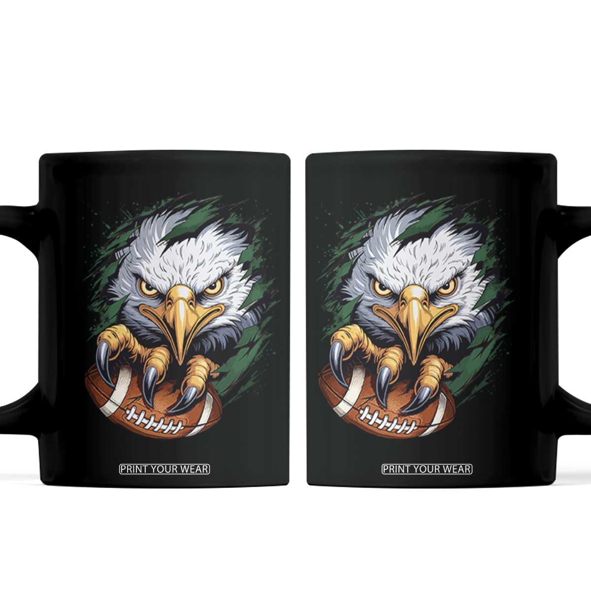 Philadelphia Fan Coffee Mug Green Eagles Sport Game Day TS11 Black Print Your Wear