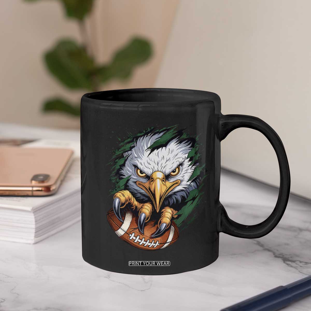 Philadelphia Fan Coffee Mug Green Eagles Sport Game Day TS11 Print Your Wear