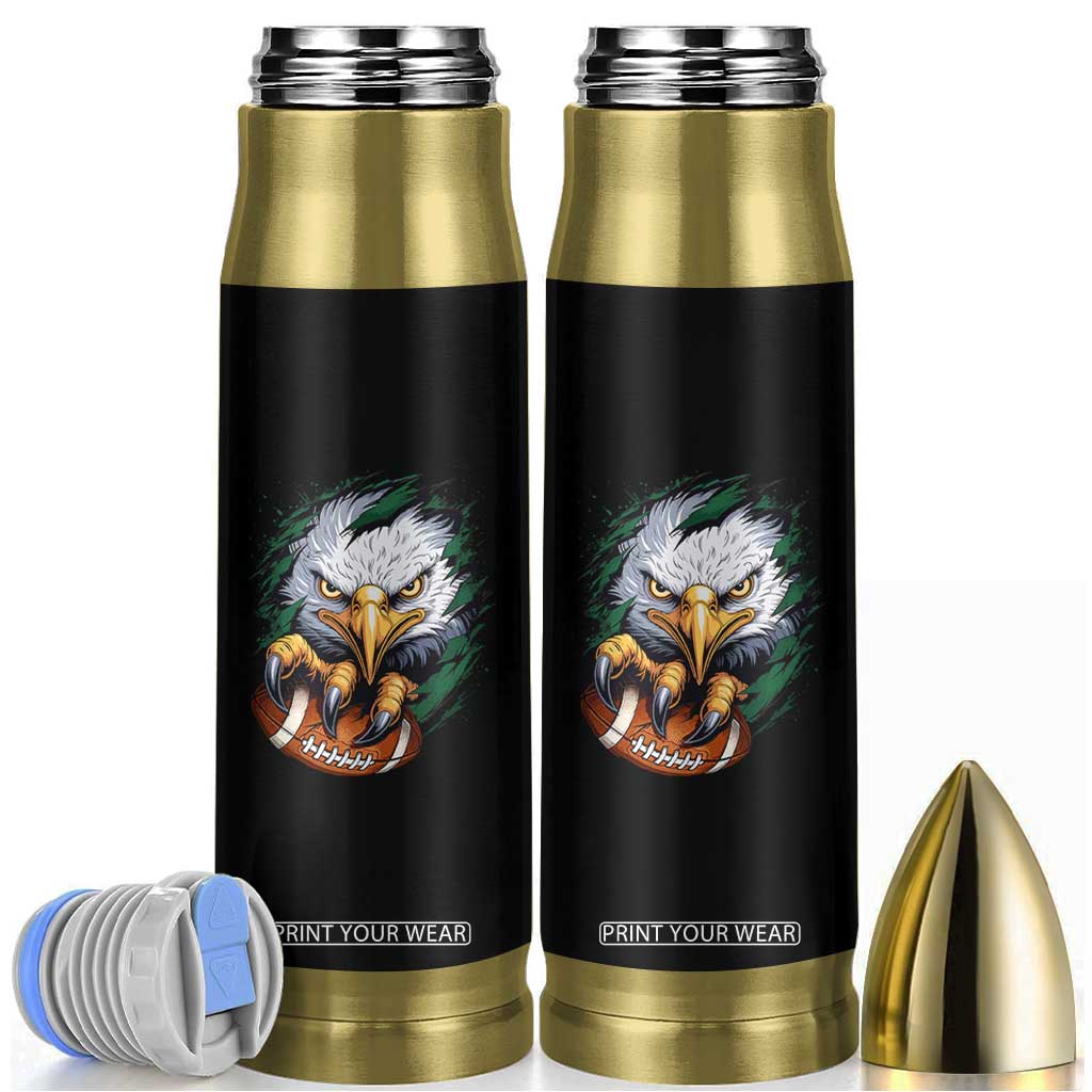 Philadelphia Fan Bullet Tumbler Green Eagles Sport Game Day TS11 Black Print Your Wear