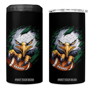 PFE Football Game Green Sport Lovers 4 in 1 Can Cooler Tumbler TS11 One Size: 16 oz Black Print Your Wear