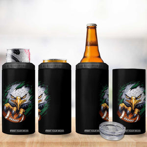 Philadelphia Fan 4 in 1 Can Cooler Tumbler Green Eagles Sport Game Day TS11 Print Your Wear