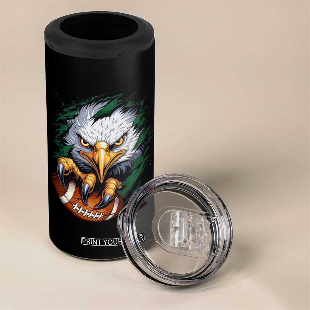 PFE Football Game Green Sport Lovers 4 in 1 Can Cooler Tumbler TS11 Print Your Wear