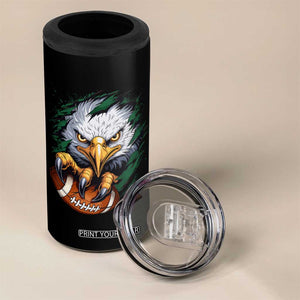 Philadelphia Fan 4 in 1 Can Cooler Tumbler Green Eagles Sport Game Day TS11 Print Your Wear
