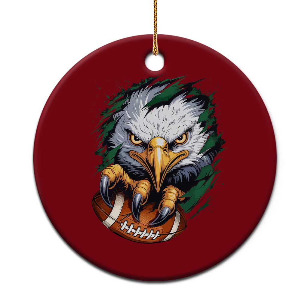 Philadelphia Fan Ceramic Ornament Green Eagles Sport Game Day TS11 1pc Red Print Your Wear