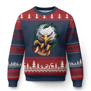 PFE Football Game Green Sport Lovers Ugly Christmas Sweater TS11 Navy Red Print Your Wear