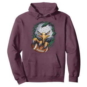 Philadelphia Fan Hoodie Green Eagles Sport Game Day TS11 Maroon Print Your Wear