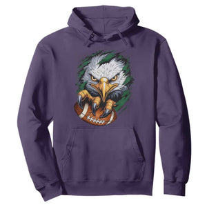 Philadelphia Fan Hoodie Green Eagles Sport Game Day TS11 Purple Print Your Wear
