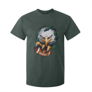 Philadelphia Fan T Shirt For Kid Green Eagles Sport Game Day TS11 Dark Forest Green Print Your Wear