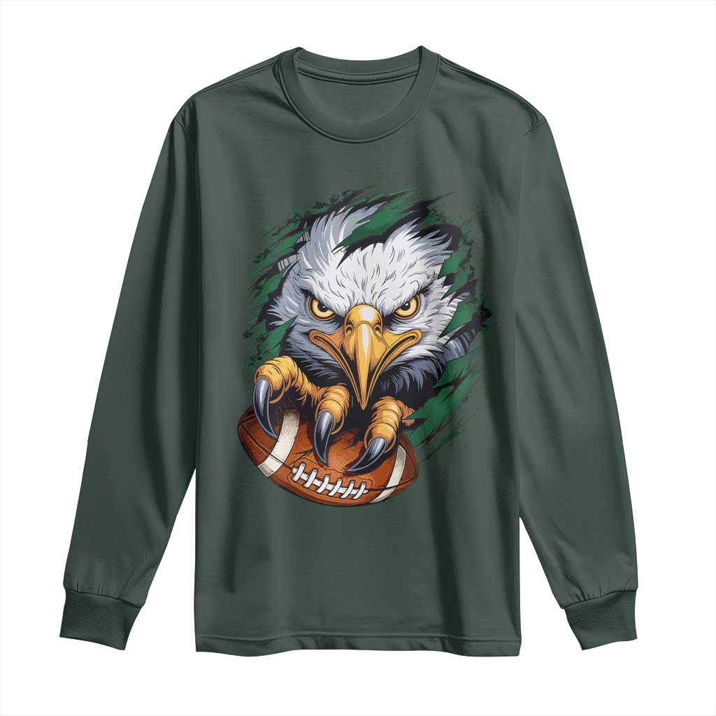 PFE Football Game Green Sport Lovers Long Sleeve Shirt TS11 Dark Forest Green Print Your Wear