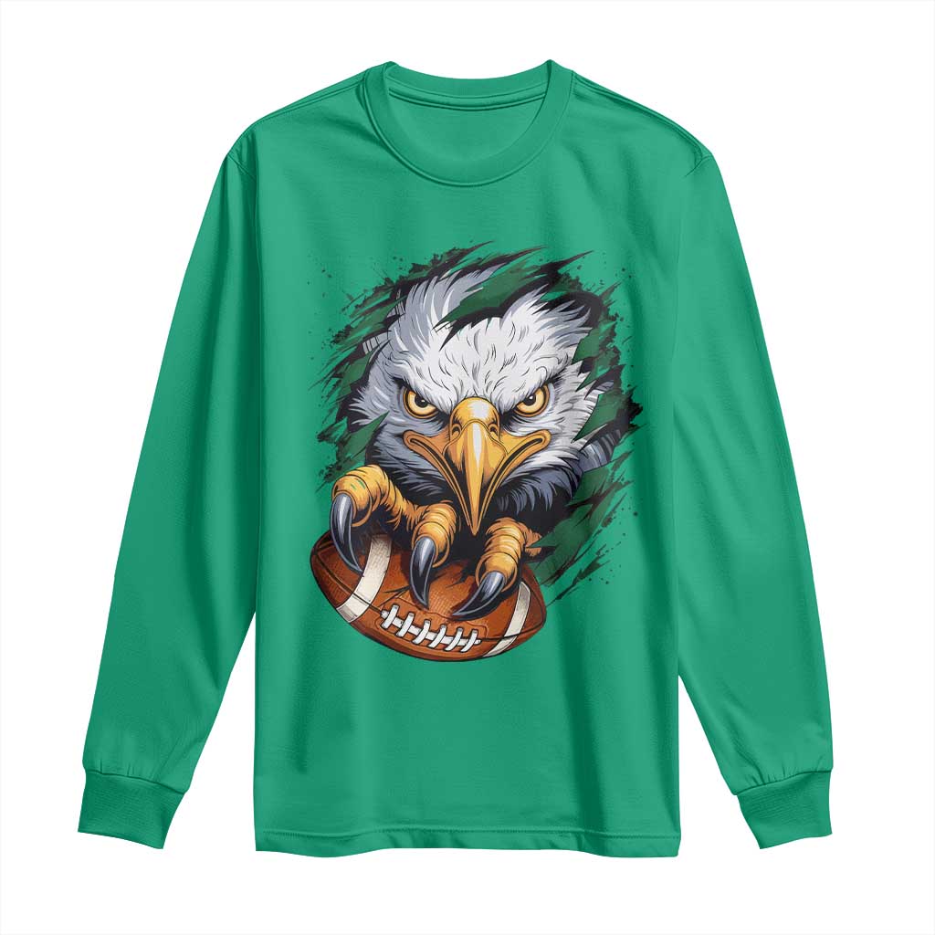 PFE Football Game Green Sport Lovers Long Sleeve Shirt TS11 Irish Green Print Your Wear