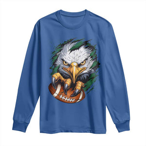 Philadelphia Fan Long Sleeve Shirt Green Eagles Sport Game Day TS11 Royal Blue Print Your Wear