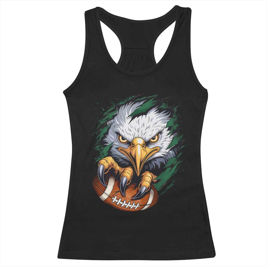 Philadelphia Fan Racerback Tank Top Green Eagles Sport Game Day TS11 Black Print Your Wear