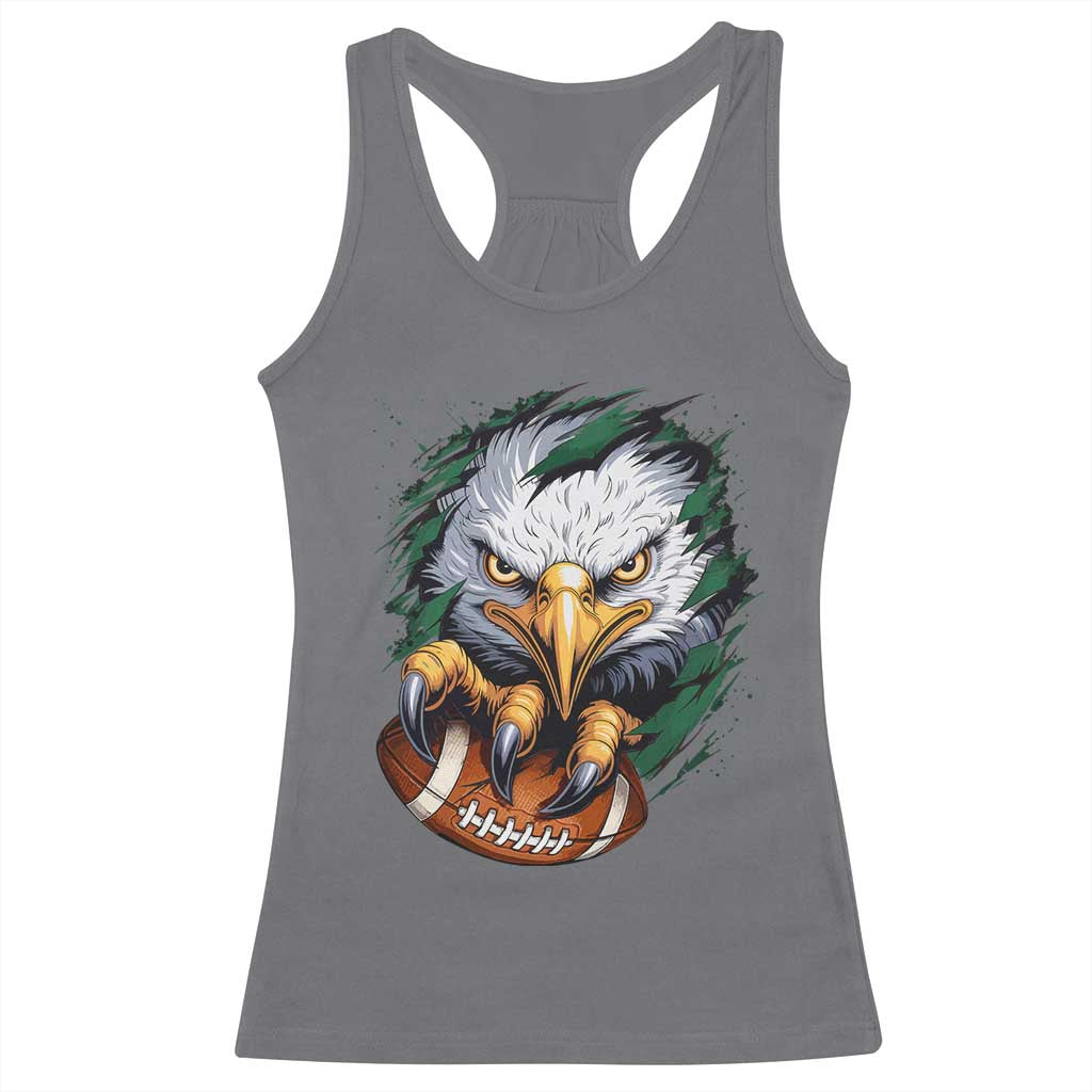 Philadelphia Fan Racerback Tank Top Green Eagles Sport Game Day TS11 Charcoal Print Your Wear