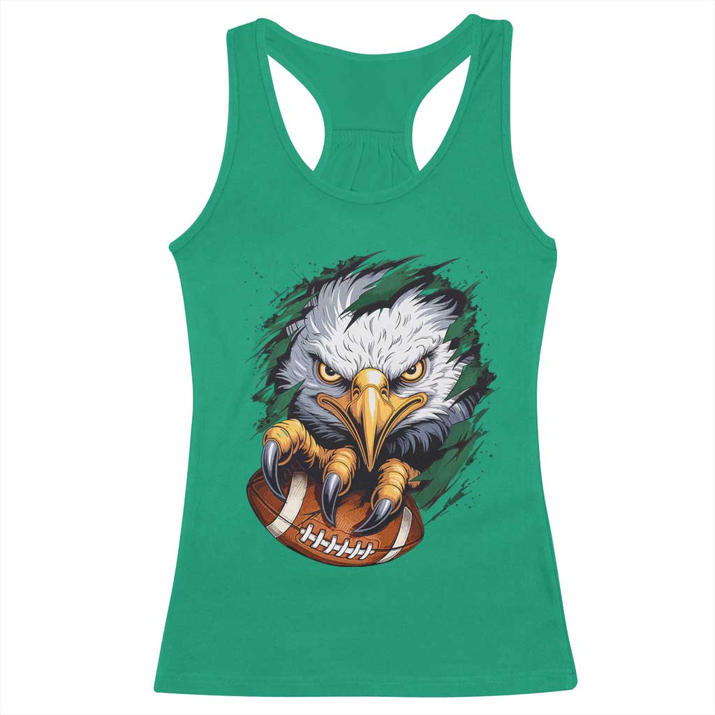 Philadelphia Fan Racerback Tank Top Green Eagles Sport Game Day TS11 Irish Green Print Your Wear
