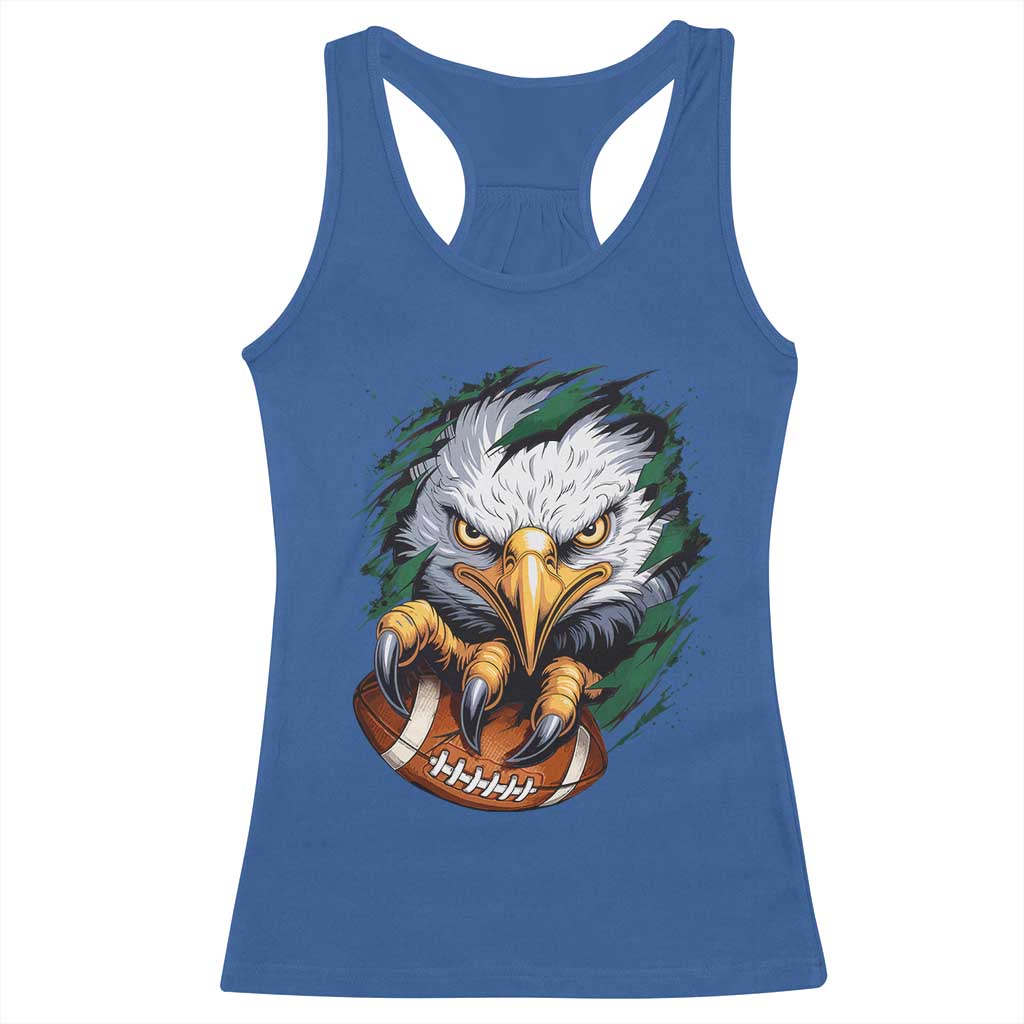 Philadelphia Fan Racerback Tank Top Green Eagles Sport Game Day TS11 Royal Blue Print Your Wear