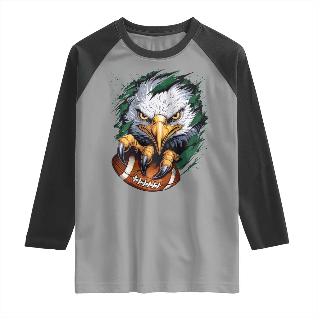 PFE Football Game Green Sport Lovers Raglan Shirt TS11 Sport Gray Black Print Your Wear