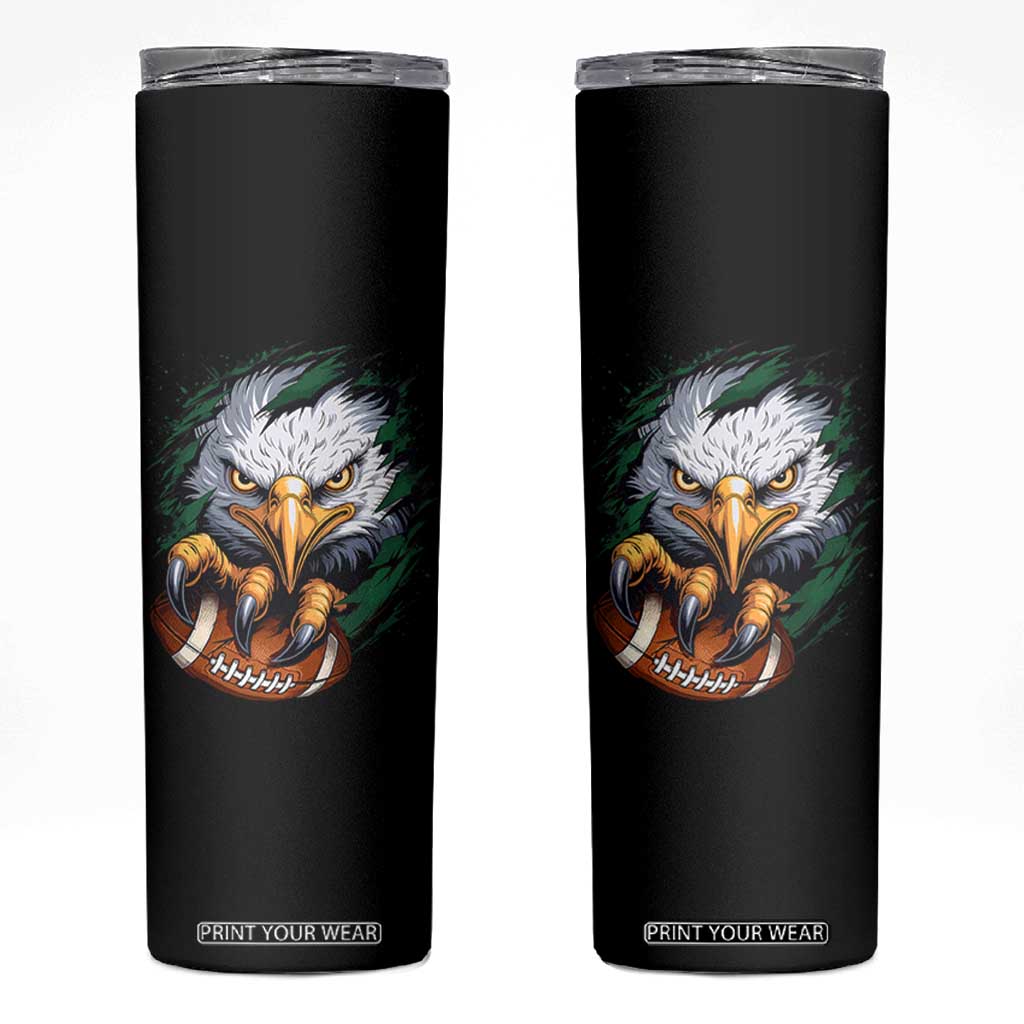 Philadelphia Fan Skinny Tumbler Green Eagles Sport Game Day TS11 Black Print Your Wear