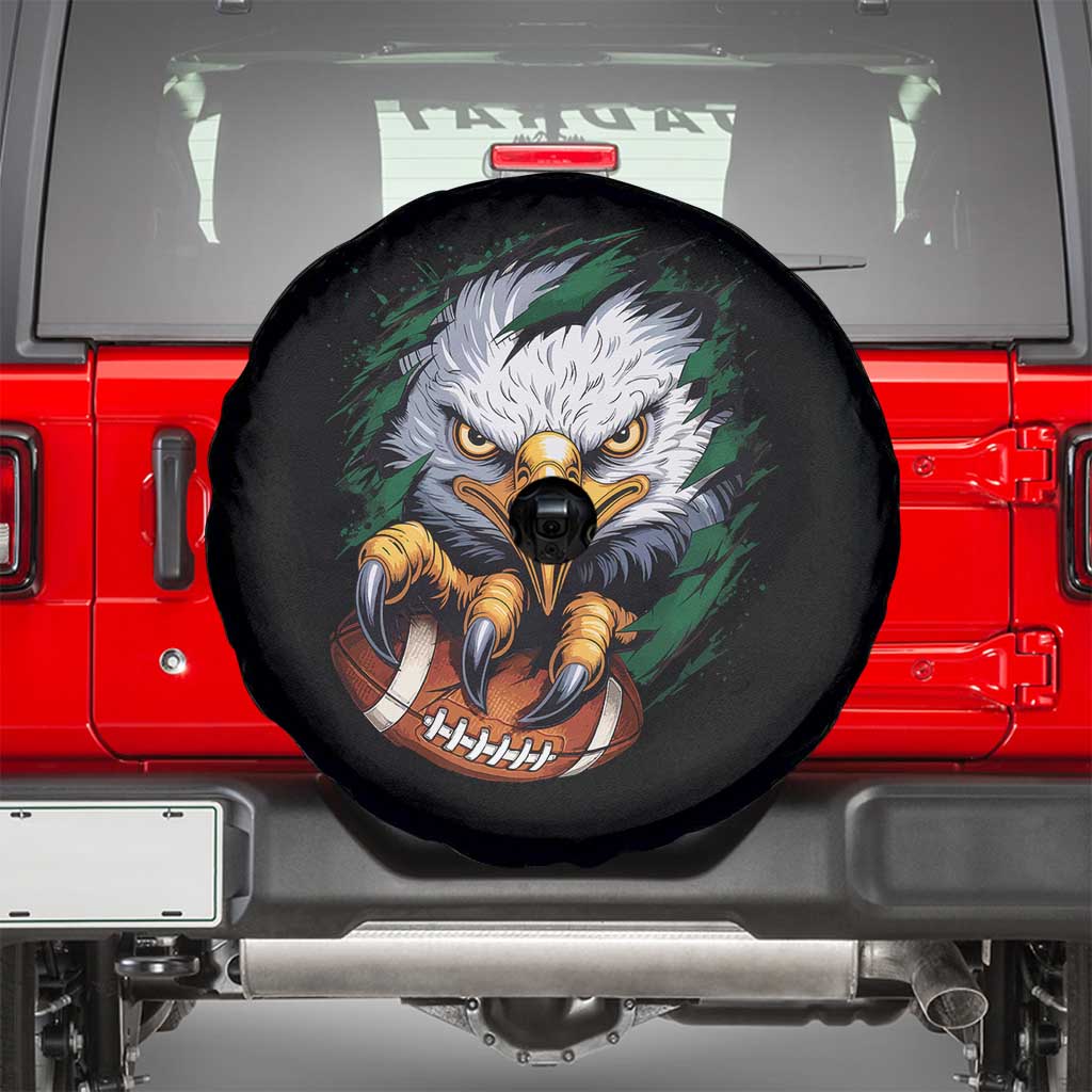 Philadelphia Fan Spare Tire Cover Green Eagles Sport Game Day TS11 Black Print Your Wear