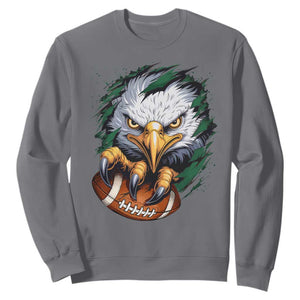 Philadelphia Fan Sweatshirt Green Eagles Sport Game Day TS11 Charcoal Print Your Wear