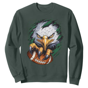 Philadelphia Fan Sweatshirt Green Eagles Sport Game Day TS11 Dark Forest Green Print Your Wear
