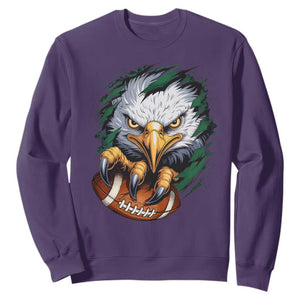 Philadelphia Fan Sweatshirt Green Eagles Sport Game Day TS11 Purple Print Your Wear