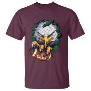 Philadelphia Fan T Shirt Green Eagles Sport Game Day TS11 Maroon Print Your Wear