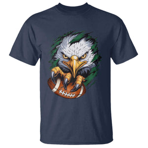 Philadelphia Fan T Shirt Green Eagles Sport Game Day TS11 Navy Print Your Wear