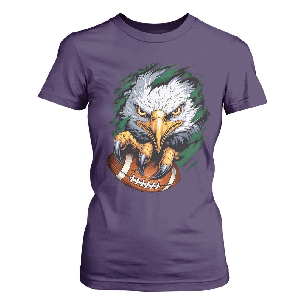 Philadelphia Fan T Shirt For Women Green Eagles Sport Game Day TS11 Purple Print Your Wear
