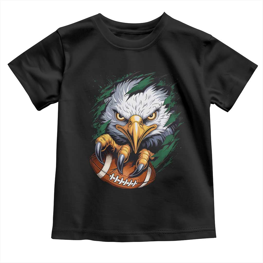 Philadelphia Fan Toddler T Shirt Green Eagles Sport Game Day TS11 Black Print Your Wear