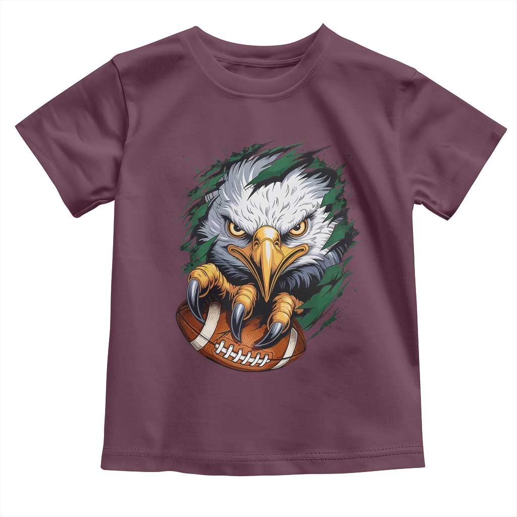 PFE Football Game Green Sport Lovers Toddler T Shirt TS11 Maroon Print Your Wear