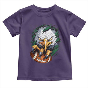 Philadelphia Fan Toddler T Shirt Green Eagles Sport Game Day TS11 Purple Print Your Wear