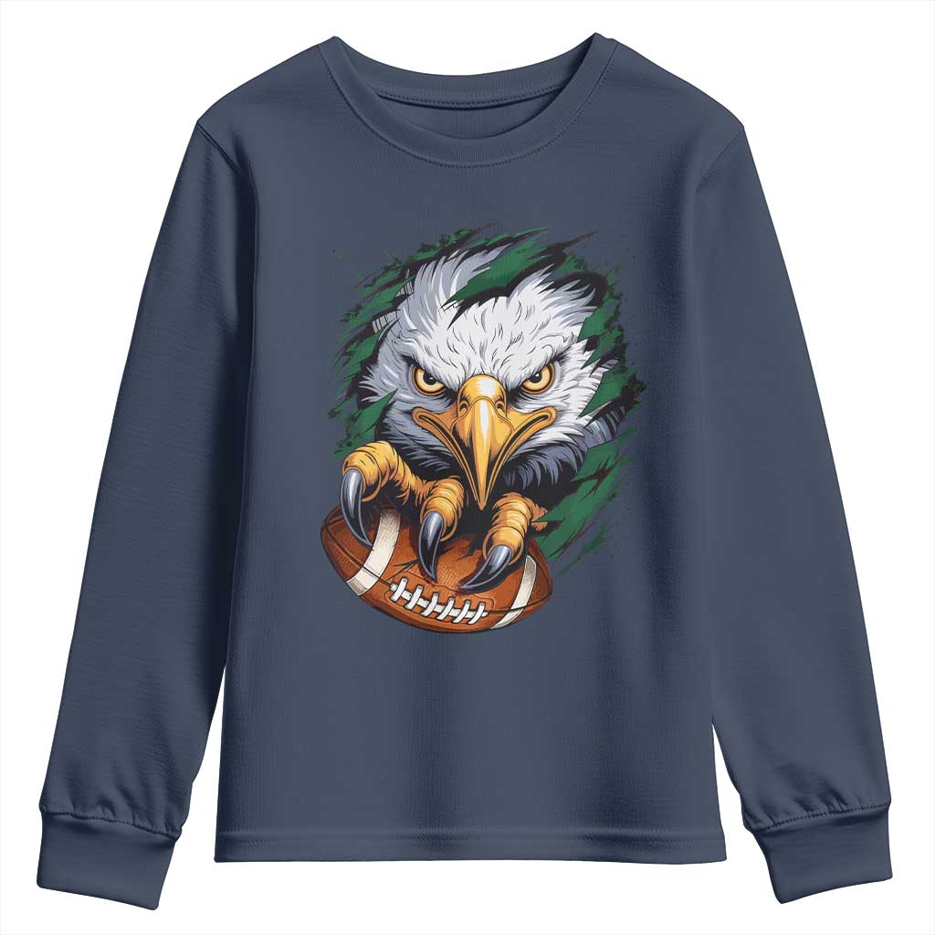 PFE Football Game Green Sport Lovers Youth Sweatshirt TS11 Navy Print Your Wear