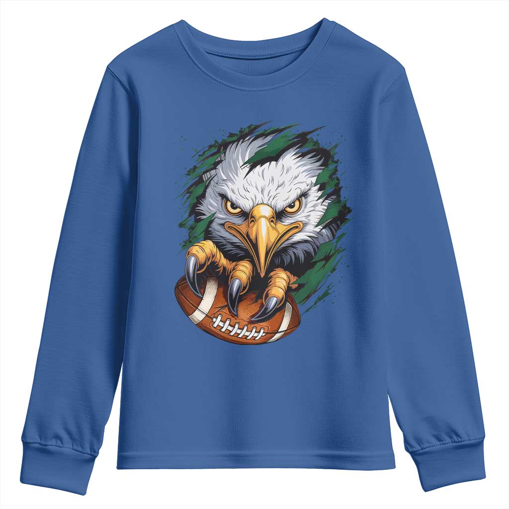 PFE Football Game Green Sport Lovers Youth Sweatshirt TS11 Royal Blue Print Your Wear
