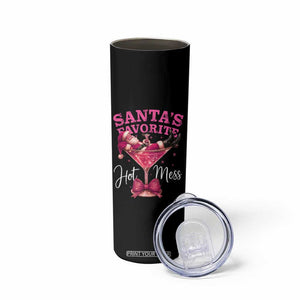 Funny Christmas Santas Favorite Hot Mess Skinny Tumbler Xmas Drinking Party TS11 Print Your Wear