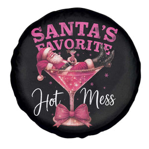 Funny Christmas Santas Favorite Hot Mess Spare Tire Cover Xmas Drinking Party TS11 Print Your Wear