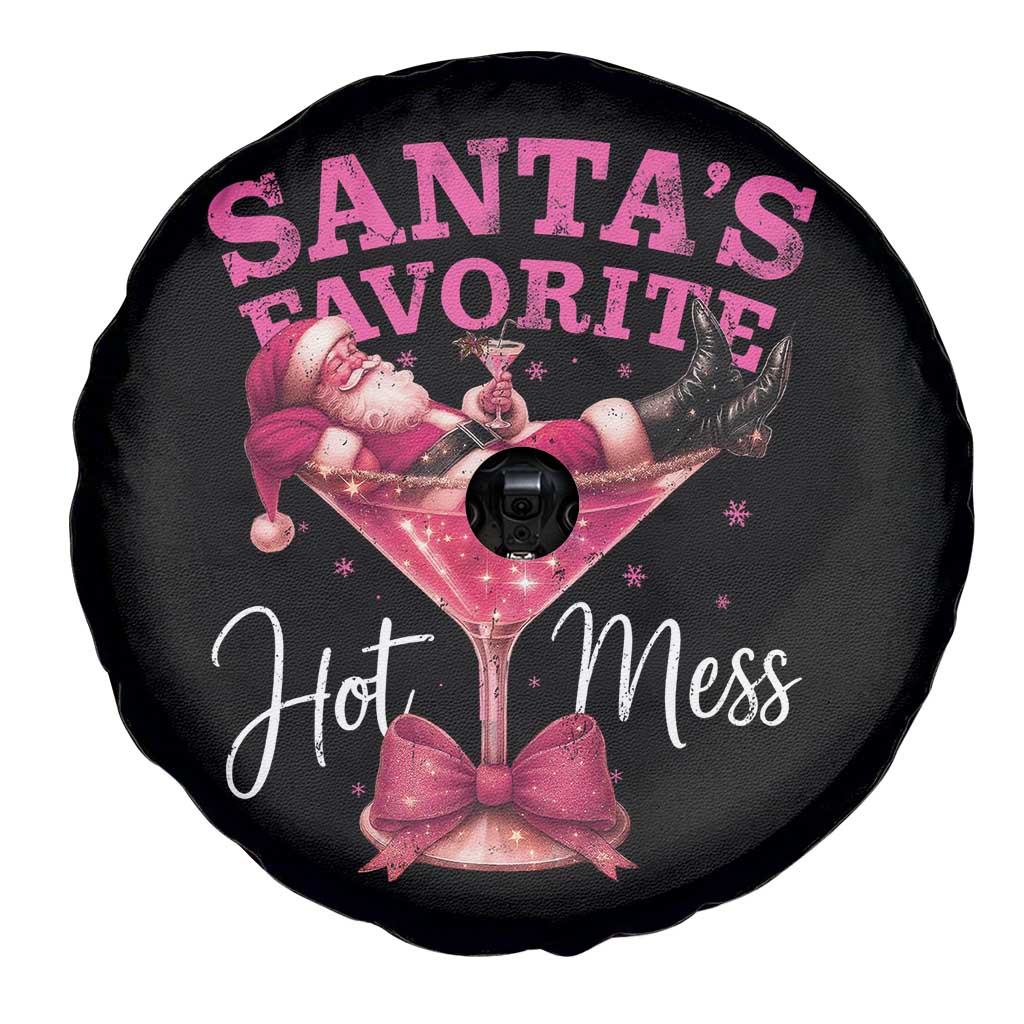 Funny Christmas Santas Favorite Hot Mess Spare Tire Cover Xmas Drinking Party TS11 Print Your Wear