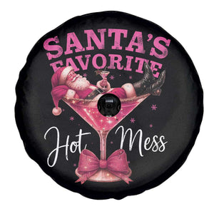 Funny Christmas Santas Favorite Hot Mess Spare Tire Cover Xmas Drinking Party TS11 Print Your Wear