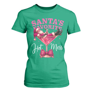 Funny Christmas Santas Favorite Hot Mess T Shirt For Women Xmas Drinking Party TS11 Irish Green Print Your Wear