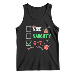 Funny 67 Christmas Tank Top Nice Naughty 67 Xmas Checklist - Print Your Wear