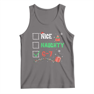 Funny 67 Christmas Tank Top Nice Naughty 67 Xmas Checklist - Print Your Wear
