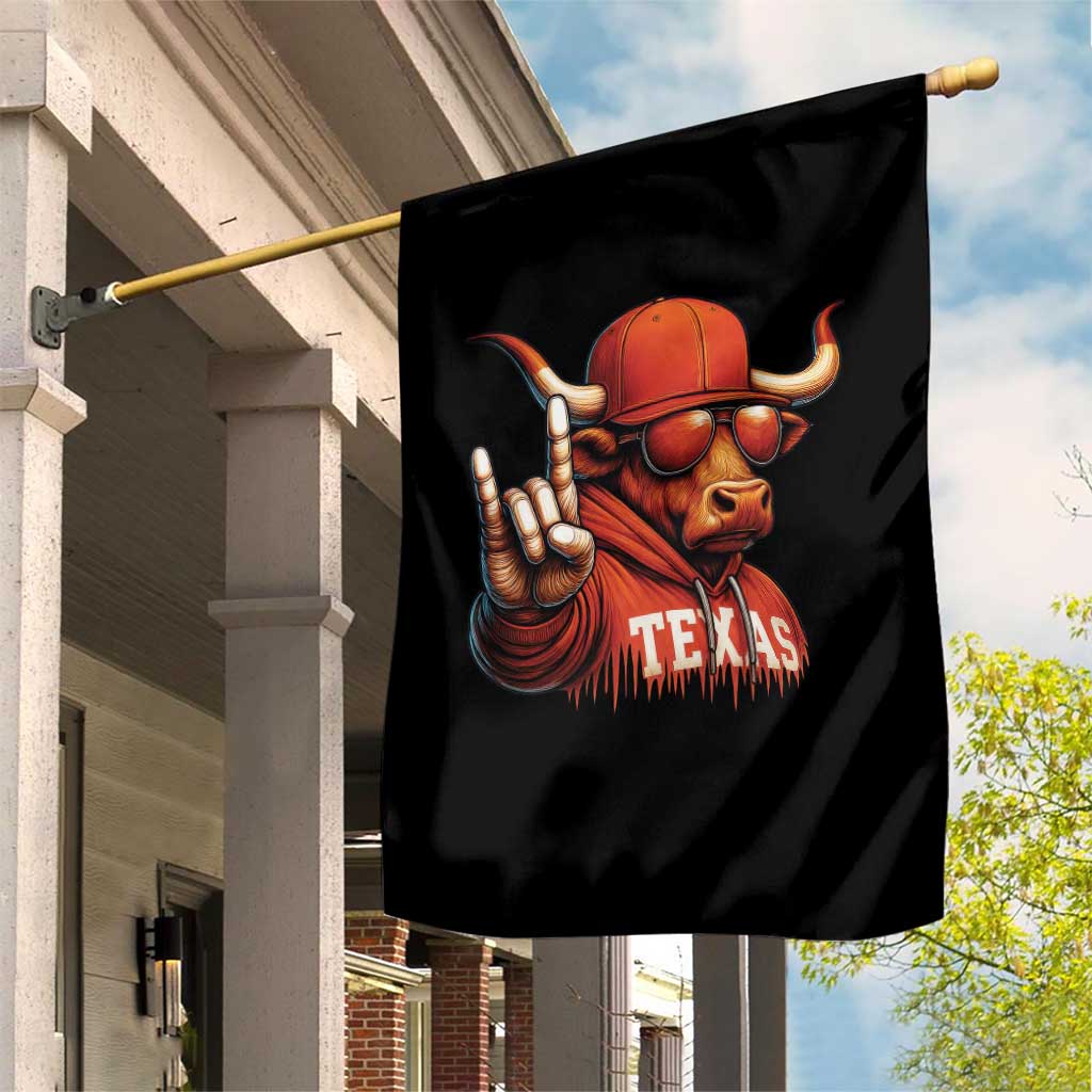 Texas Fan Garden Flag Orange Longhorns Cow Texas Pride Sport Lover TS11 Print Your Wear