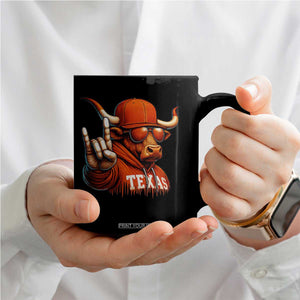 TFL Football Lover Coffee Mug Orange Cow Rock Hand Sign TS11 Print Your Wear