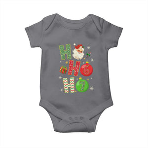 Funny Christmas Santa Ho Ho Ho 67 Baby Onesie Six Seven Meme 6 7 Xmas Bauble TS11 Charcoal Print Your Wear